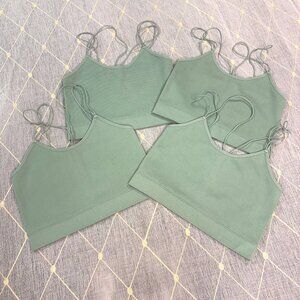 Elastic Strap Ribbed Cami